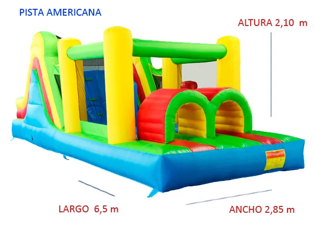 Castillo Hinchable Alquiler Pista Americana